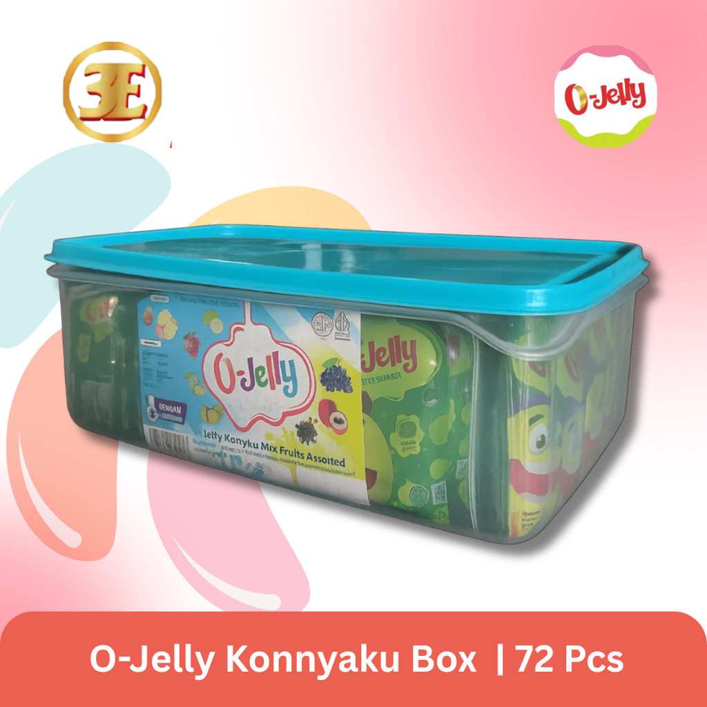 

O Jelly/Jeli/Ager Rasa Buah Kemasan Box 72 Pcs Tinggi Serat