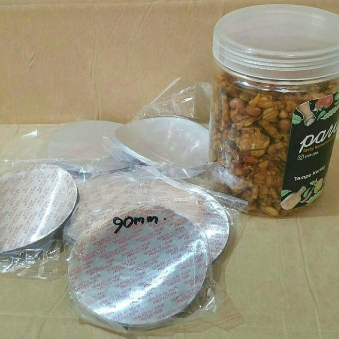 100pcs Seal Botol PET ukuran 9cm - Seal Aluminium Foil Toples Tabung 9cm