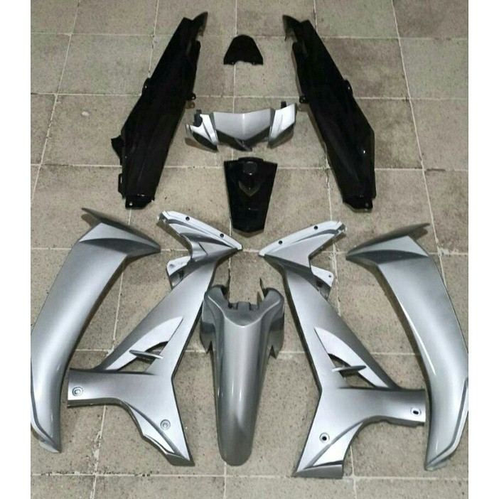 PROMO fullset halus vega r new silver hitam cover body fullset vega r new TERMURAH