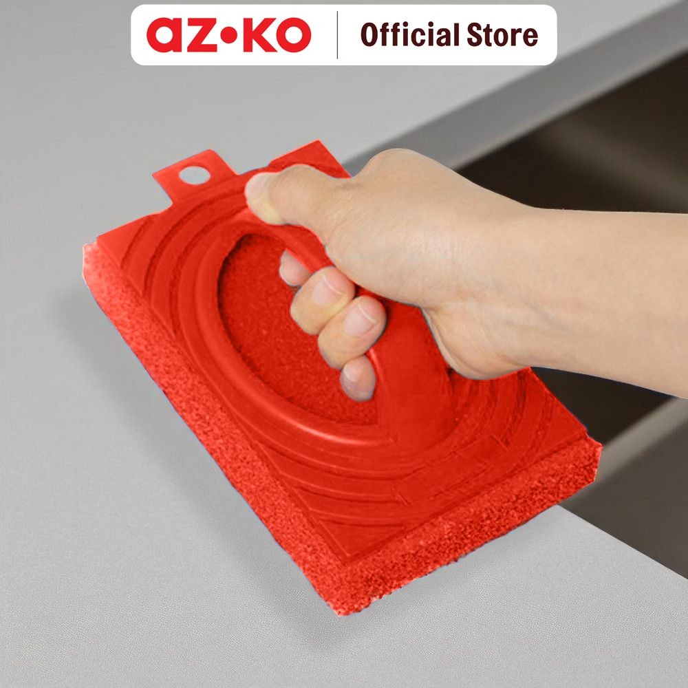 AZKO Proclean Sikat Scrub Premium - Merah Brush Scrub Sikat Gosok Cleaner Kerak Scrub Brush