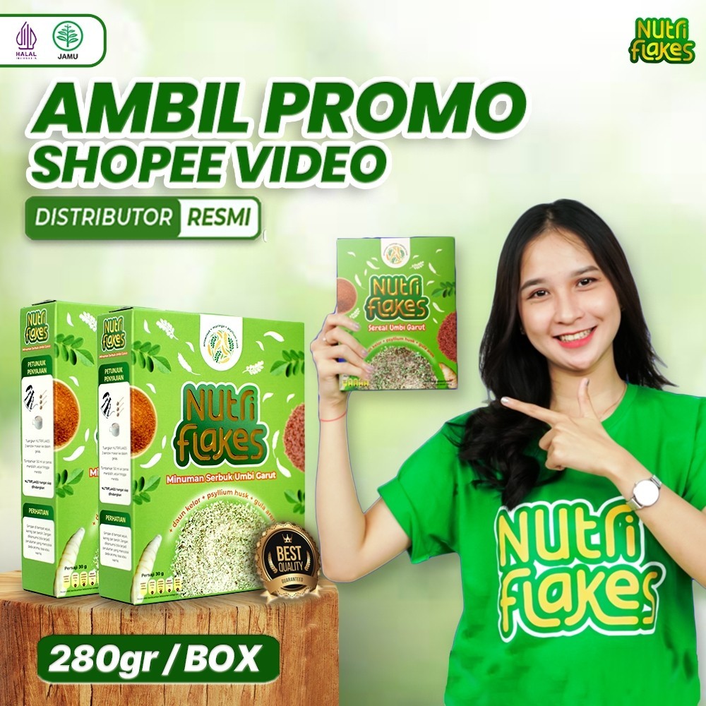 

Nutriflakes 2 Box Sereal Sehat Umbi Garut Ampuh Mengatasi Asam Lambung Gerd Dan Maag