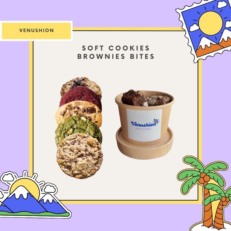 

Venushion - Combo Hemat Brownies Bites Cup Soft Cookies