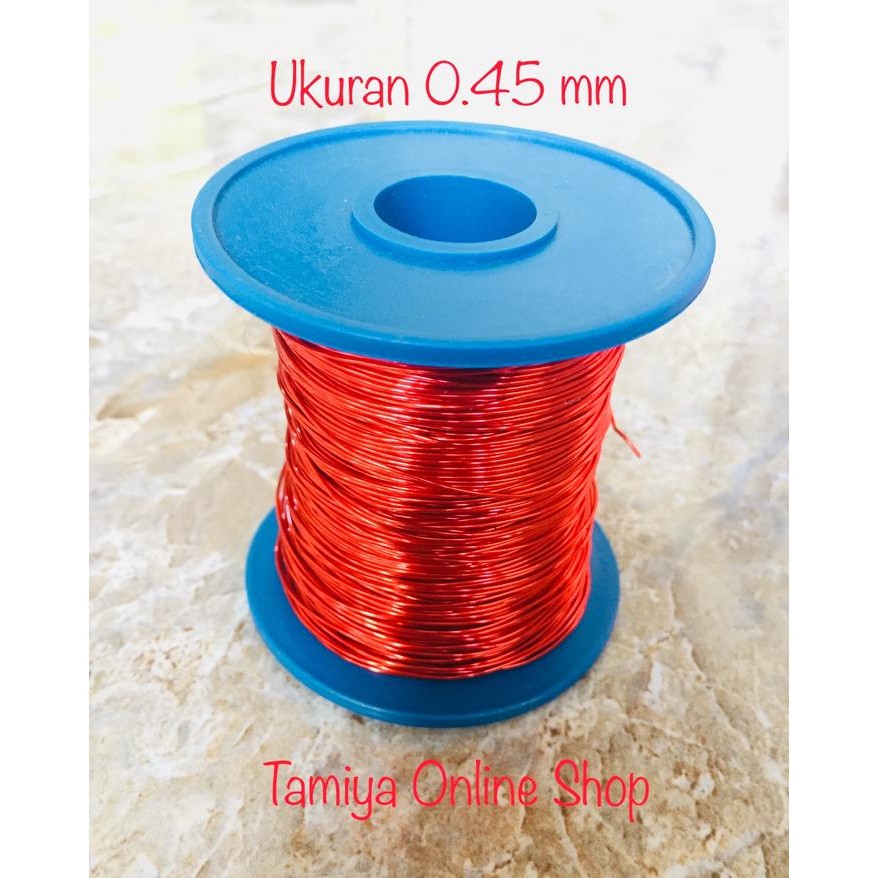 Kawat Email Merah - Ukuran 0.45 mn Kawat EmailTembaga Jerman, Artistic