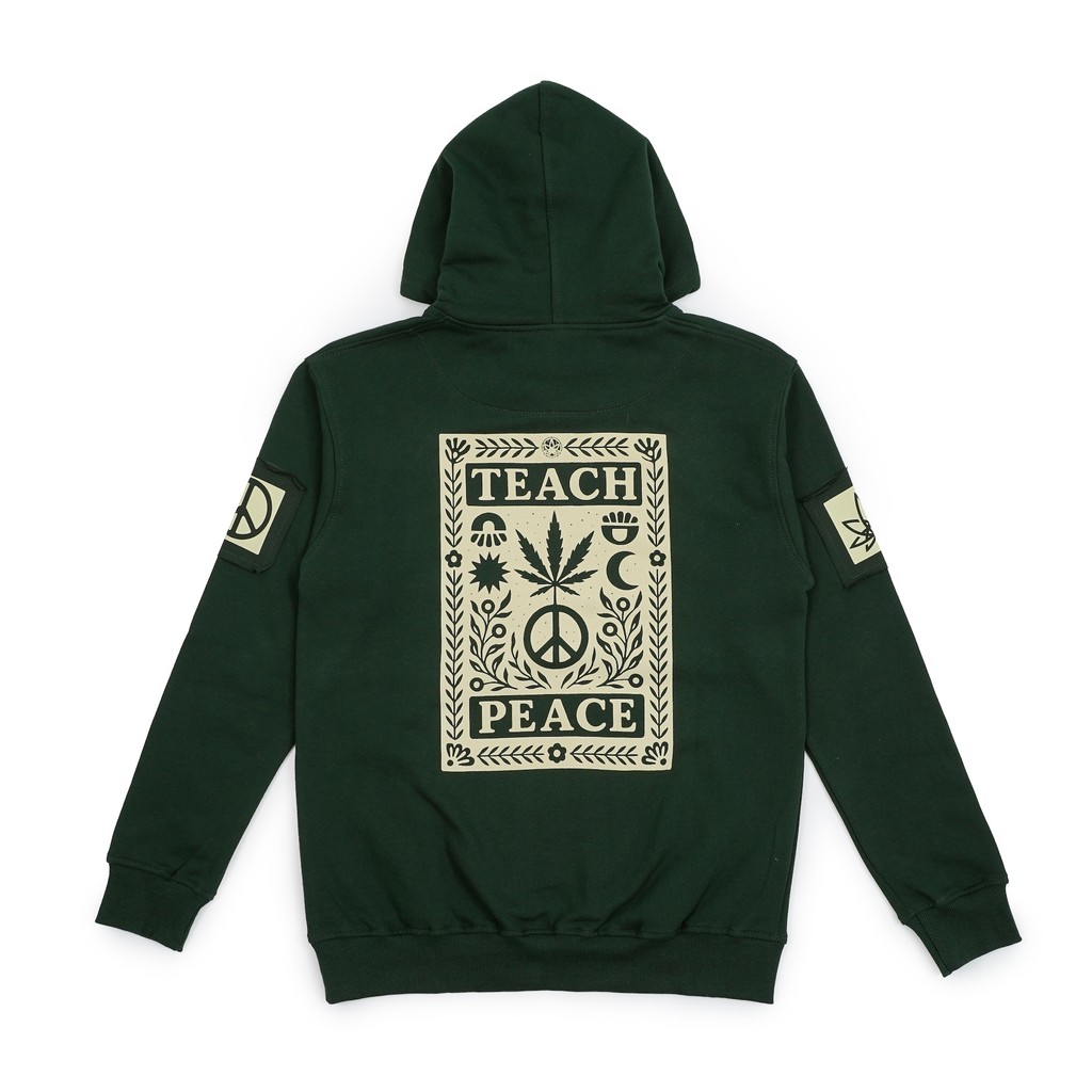 TM420 Teach Peace Hoodie (Cotton Fleece 280gsm Sweater)