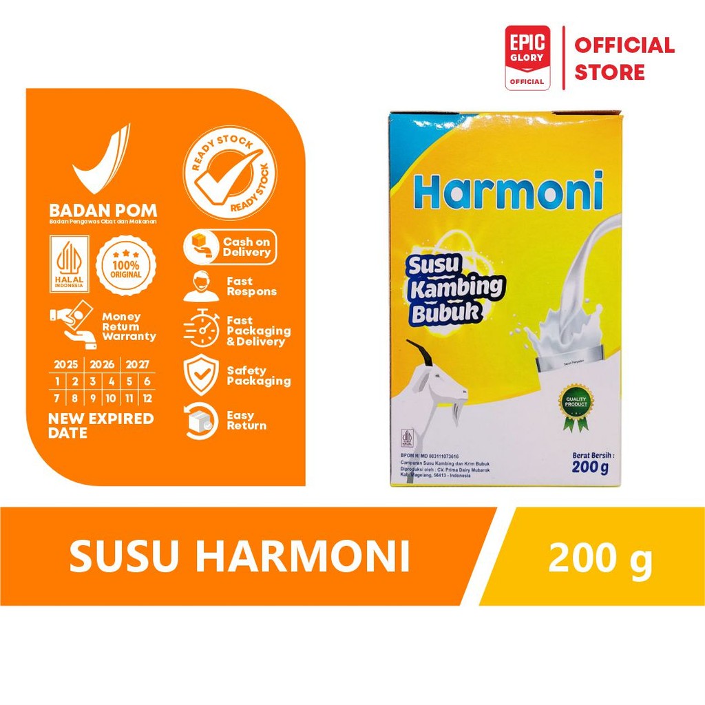 

susu kambing harmoni 200 gr