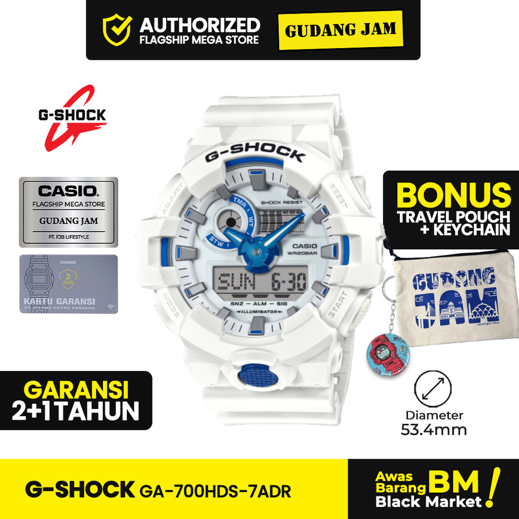 Jam Tangan Pria G-Shock GA-700HDS-7ADR GA-700HDS-7A GA-700HDS GA700HDS