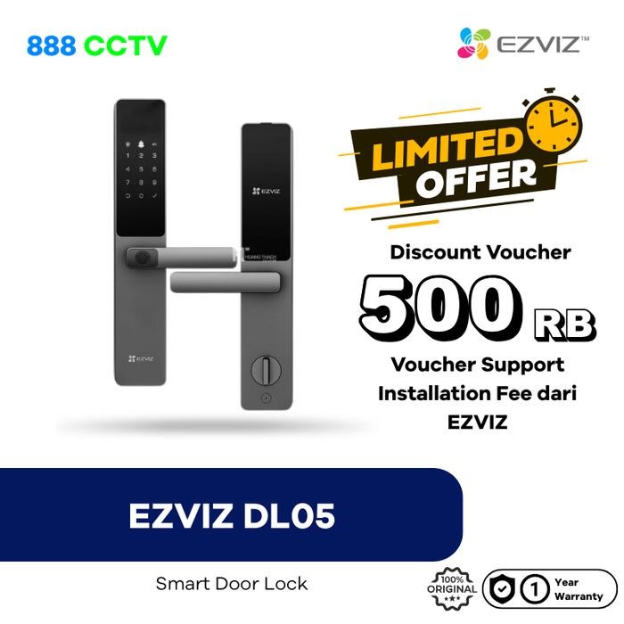 

EZVIZ DL05 Smart Door Lock Fingerprint Pin Remote Unlock