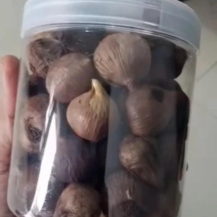 

black garlic tunggal premium botol besar ukuran 350 grm