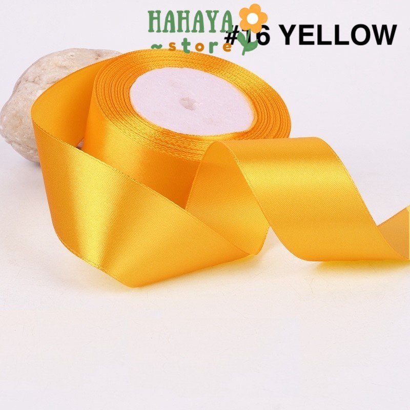 

HAHAYA - PTA8 SATIN Pita Satin Roll Motif Setangan Satin dan Transparan Modern Pita Kado 4cm/Pita Dekorasi Buket