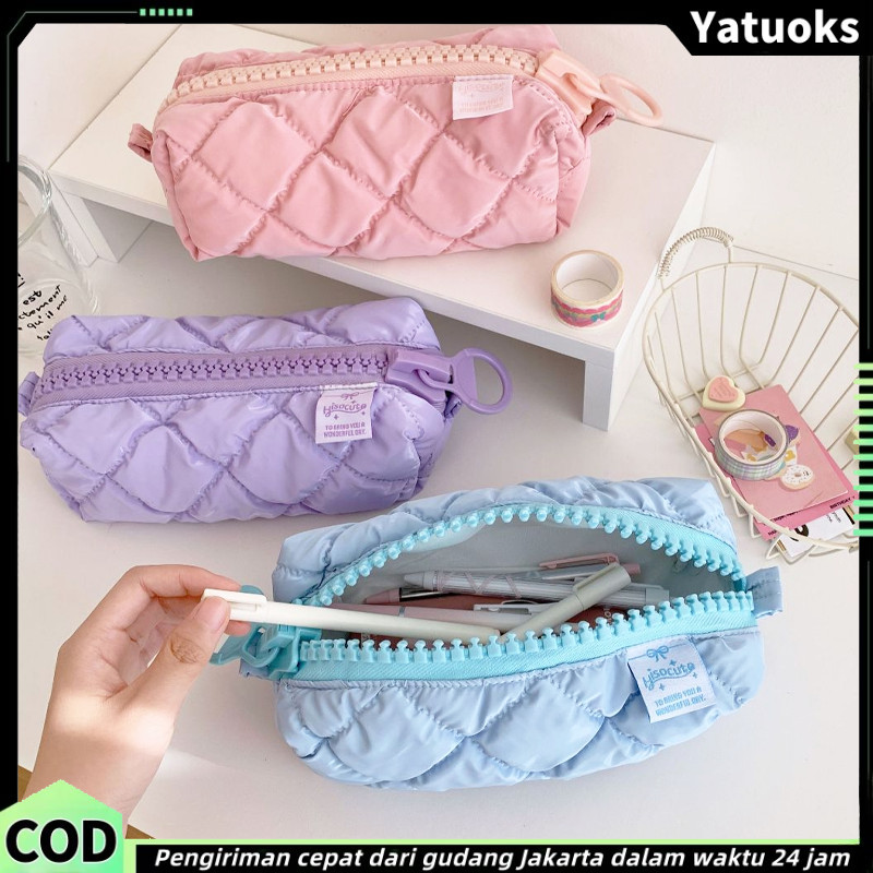 

Tempat Pensil Lucu Tempat Pensil Pouch Makeup Tas Kosmetik Bow Pita Coquette Y2K Aesthetic Kotak Pensil Besar