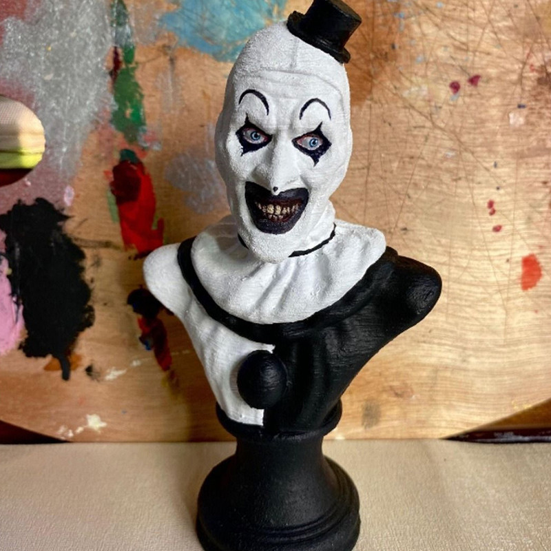 

Terrifier Art The Clown Figure Horror Clown Indoor/Outdoor Garden Statue Halloween Decoration Halloween Resin Sculpture Home
