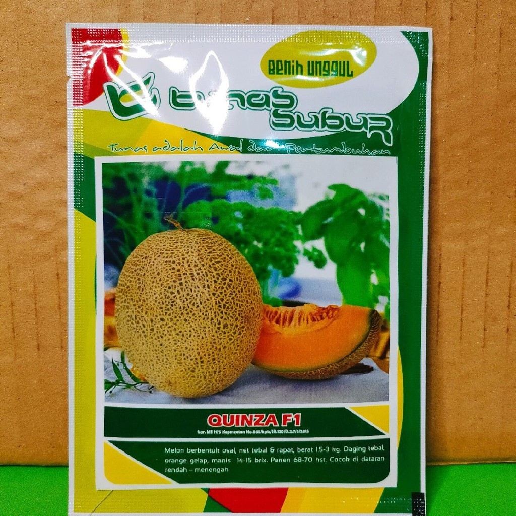 Melon Quinza f1 Melon Orange Hibrida kemasan 20gr Original pabrik