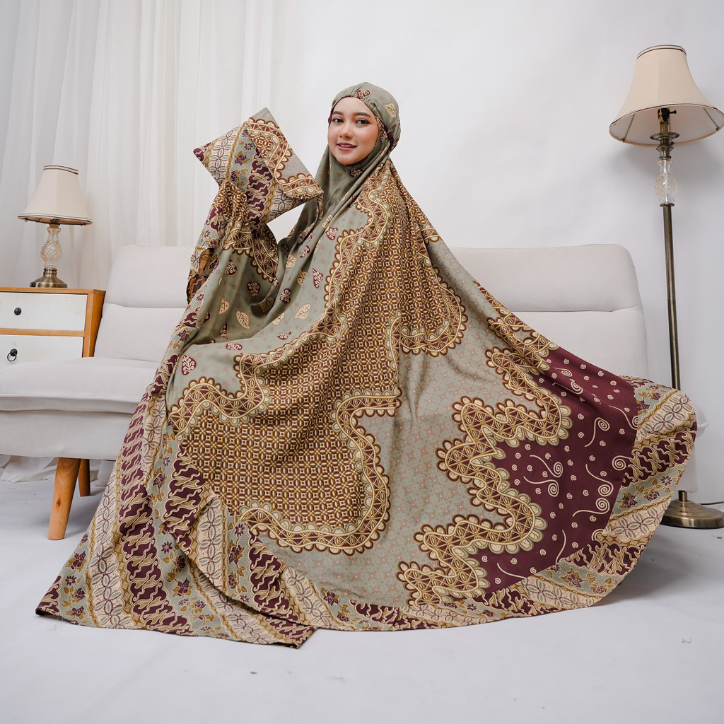 Mukena Jumbo Batik Dewasa Premium Rayon Adem