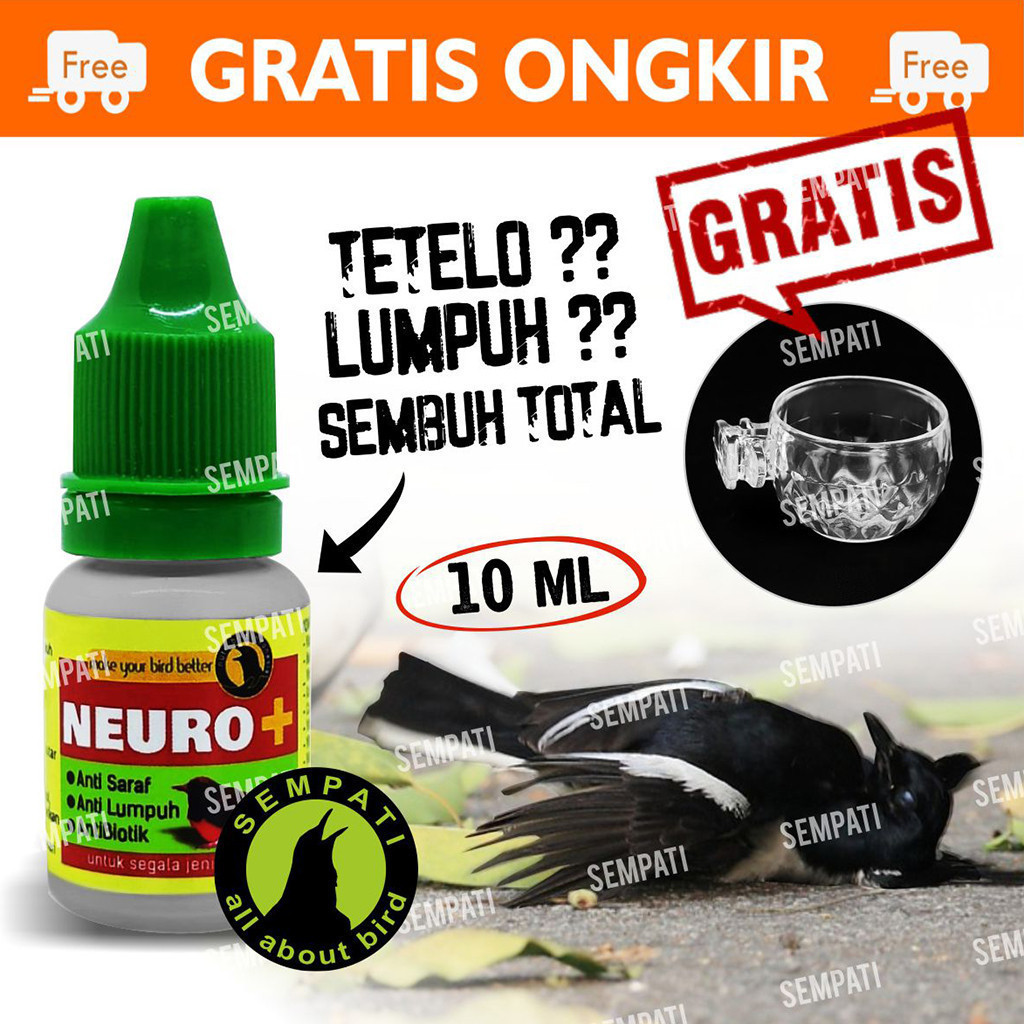 SEMPATI Neuro Plus Nutribird Obat Burung Anti Saraf Anti Lumpuh Anti Kejang dan tetelo NDV obat mura