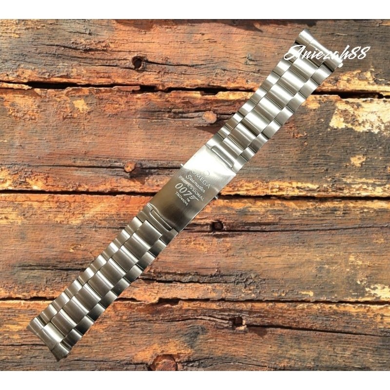 Barcelet Rantai Jam Tangan Omega Sea Master 007 Rantai Steinless Steel 22mm