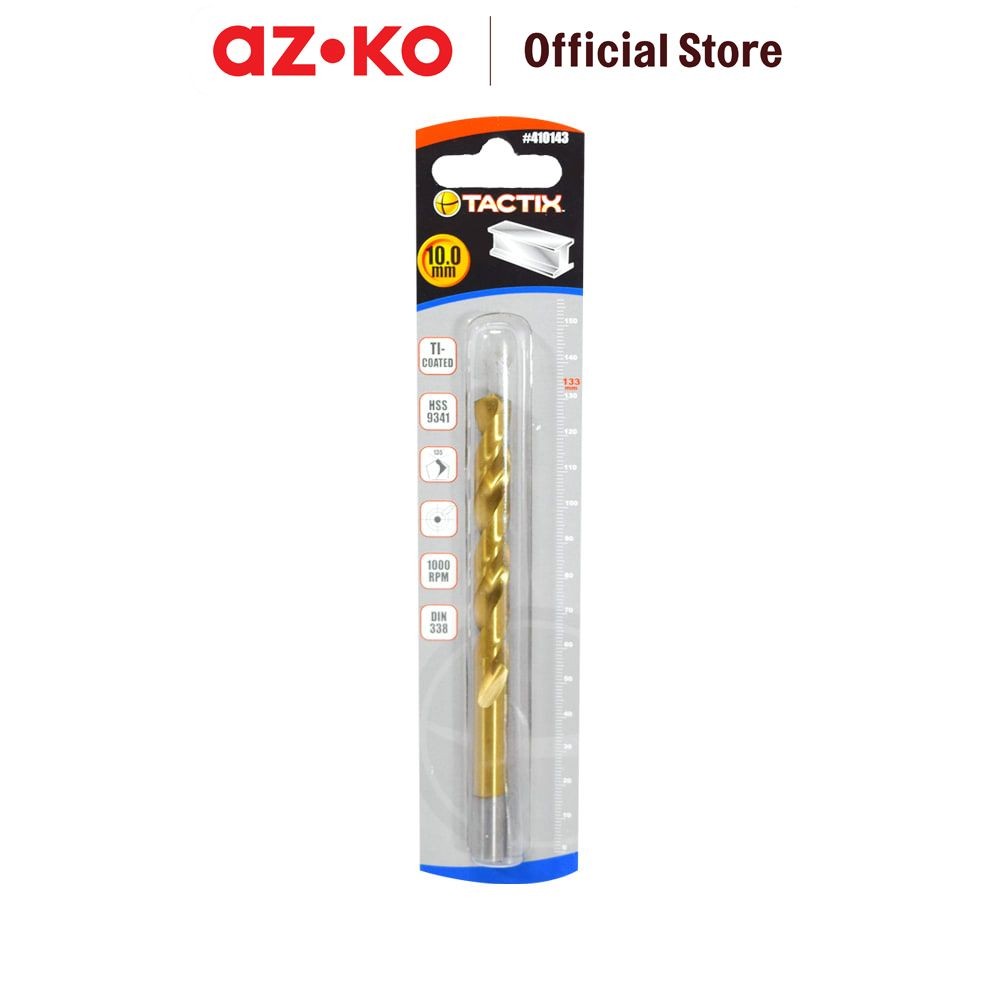 AZKO Tactix Mata Bor Besi Hss 10 Mm Drill Tools Drill Hole Bit Alat Perkakas Perlengkapan Tukang