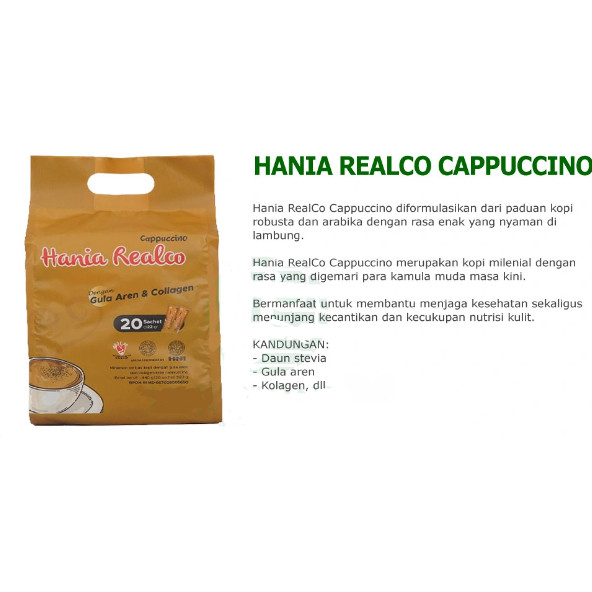 

HANIA REALCO KOPI HERBAL CAPPUCCINO dengan Gula Aren dan Kolagen Asli