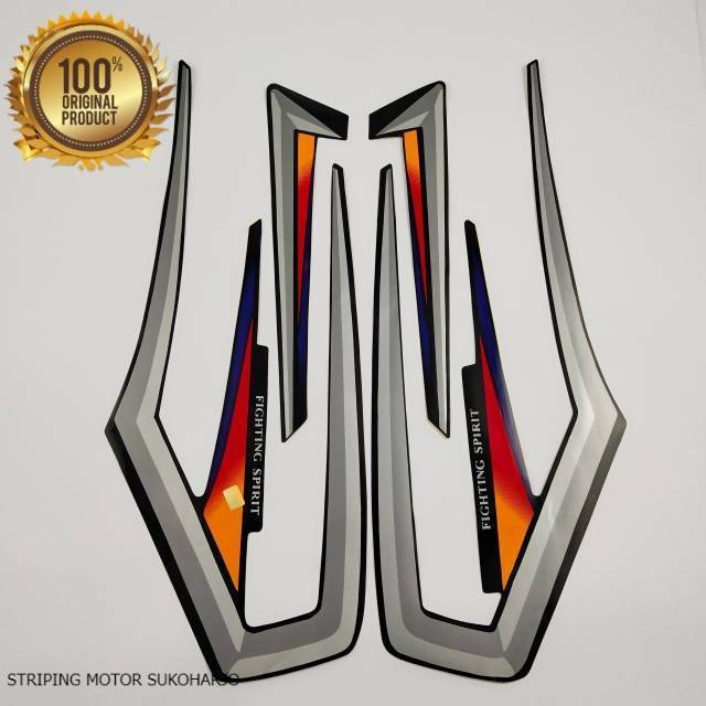 (ORI) Striping Yamaha RX king 2001 oren  kualitas original