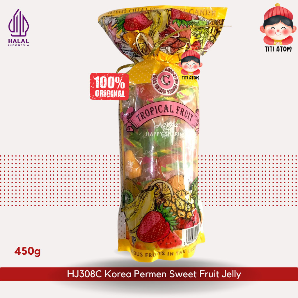 

PERMEN IMLEK SINCIA HJ308C Korea Sweet Fruit Jelly Buah Aneka Rasa 450g