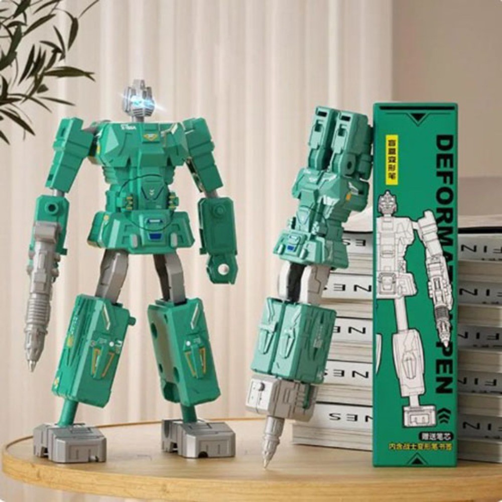 

1PC Robot Deformation Pen Stationery Gel Pen Creative Deformable Robot Kids School Office Supplies Cute Cool Gift Prize