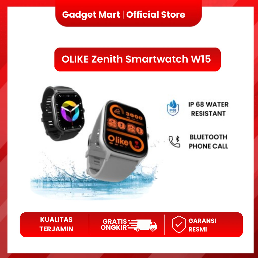 OLIKE Zenith Smartwatch W15 |2.01 Inch HD Screen