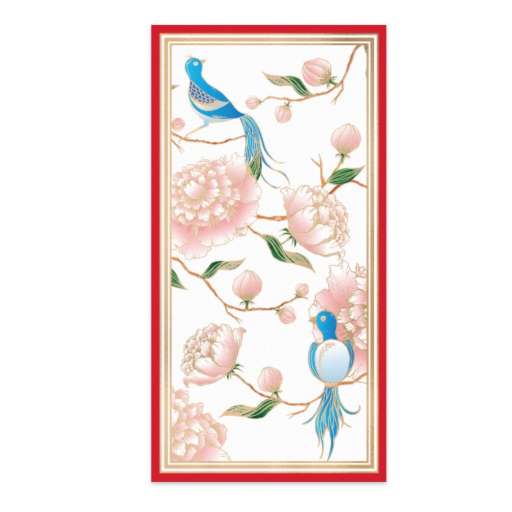 

PAPERMARK Chinoiserie Peony (Money Envelope Set of 12) | Angpao