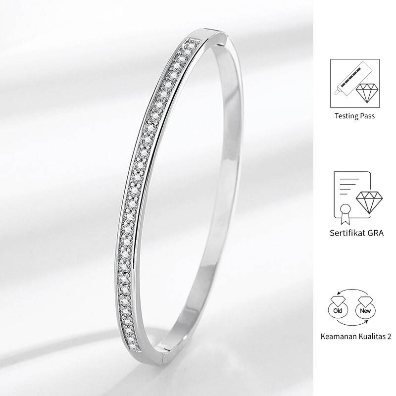 FULIN Platinum Moissanite Hot Sale Fashion Perhiasan Gelang Wanita