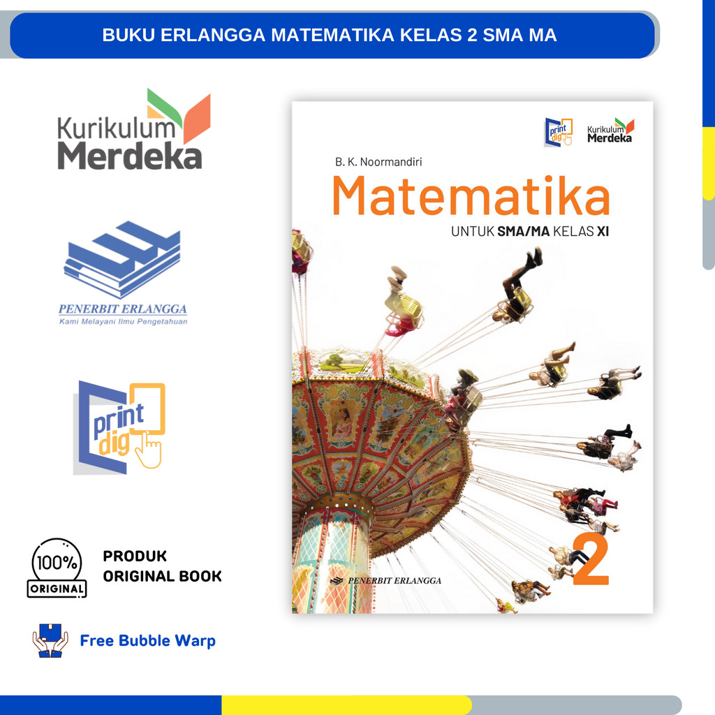 Buku MATEMATIKA Kelas 11 SMA/MA Kurikulum Merdeka Penerbit Erlangga