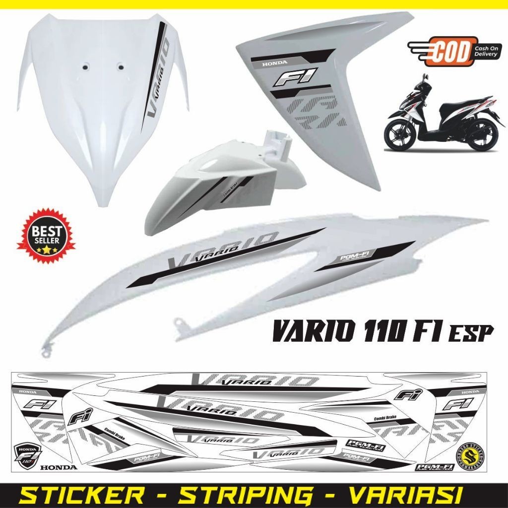 Striping Vario 110 Fi Variasi Stiker Lis Stiker Variasi