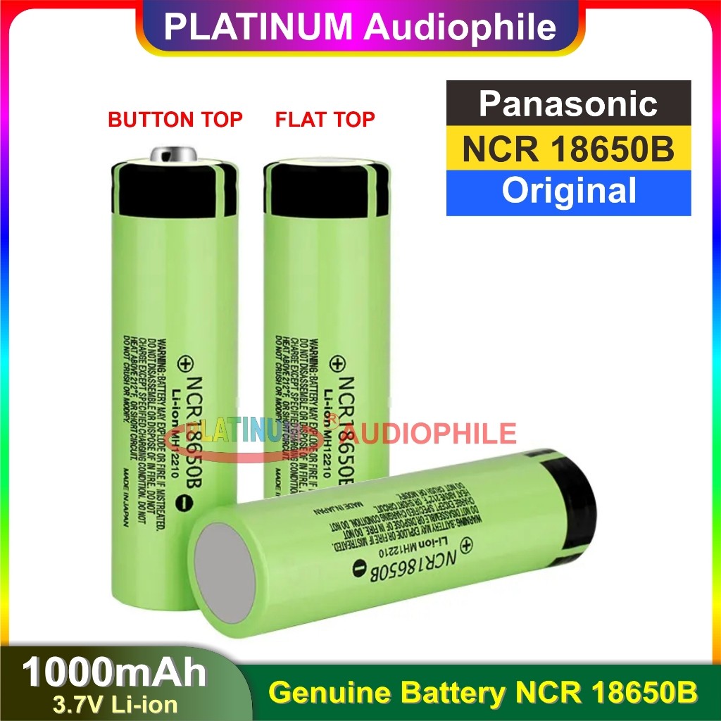 Baterai 18650 Panasonic NCR18650B Original Battery NCR 18650 1000MAH