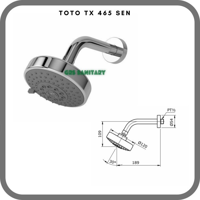 kepala shower toto tx465sen | TX465SEN