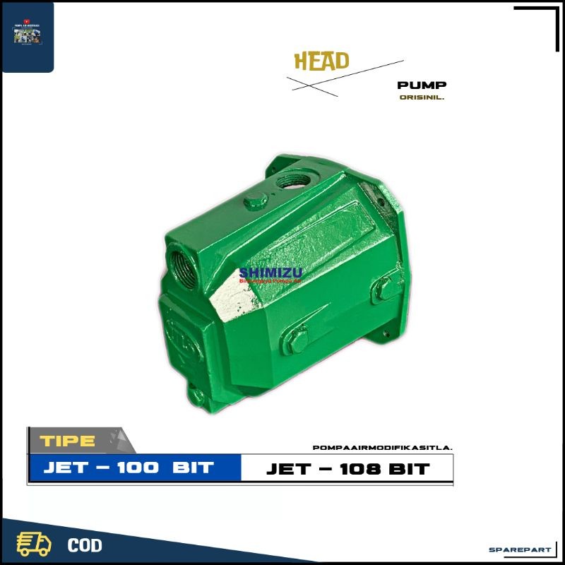 SPAREPART HEAD PUMP POMPA AIR SHIMIZU JET 100 BIT ORISINIL