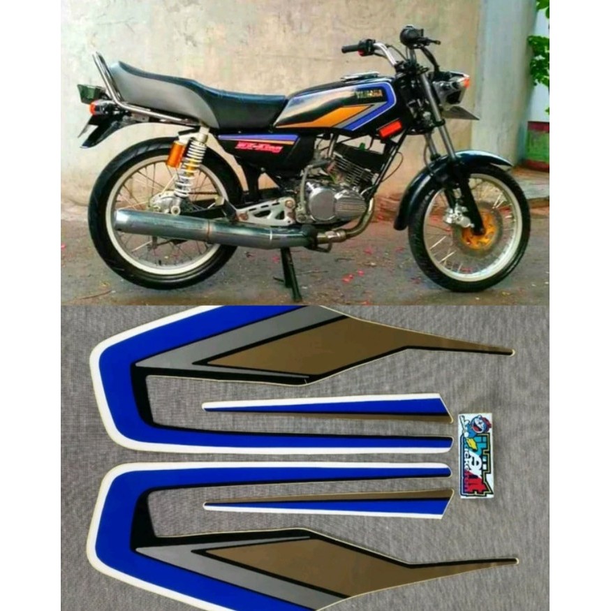 STRIPING RX KING BIRU 1992 STIKER LIS YAMAHA