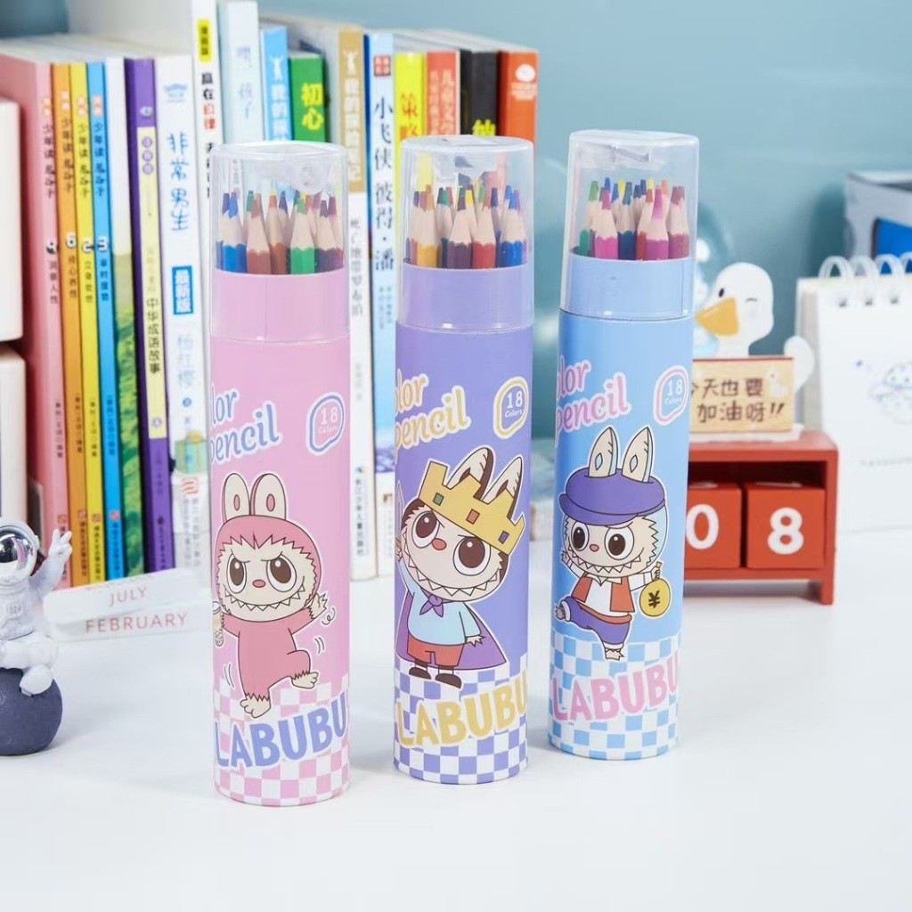 

(Kakabicam) Pensil Warna Tabung Labubu Characters
