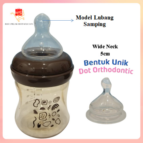DOT ORTHODONTIC GEPENG Wide Neck 5cm Nipple Gepeng Dot Gepeng Silikon