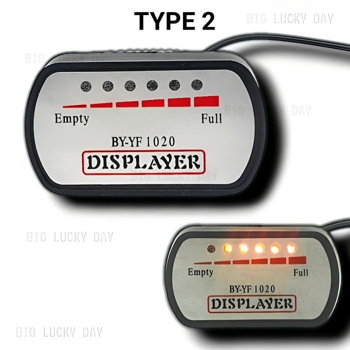 INDIKATOR VOLTMETER BATERAI SEPEDA LISTRIK UNIVERSAL 12V-72V MOTOR 
