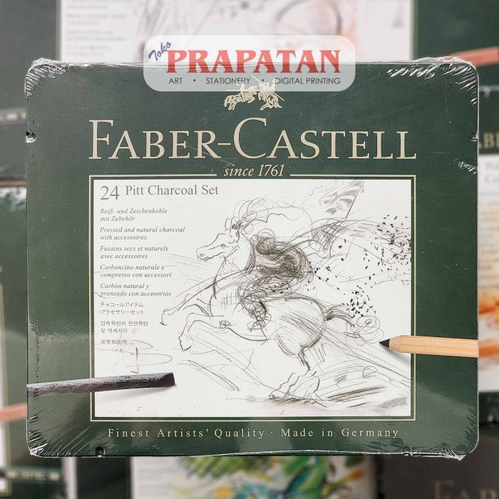 

Faber Castell Pitt Charcoal Pencil Set 24C 112978 | Pensil Arang | Finest Artist Quality
