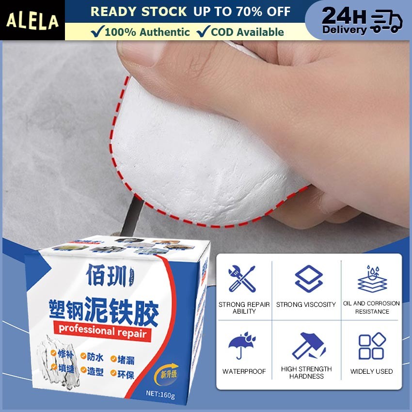 160 Gram Lem Besi AB Tahan Panas Dingin Metal Welding Repair Super Kuat Glue Industrial Mesin Mobil 