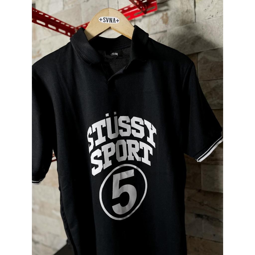 POLO SHIRT STUSSY SPORT BLACK