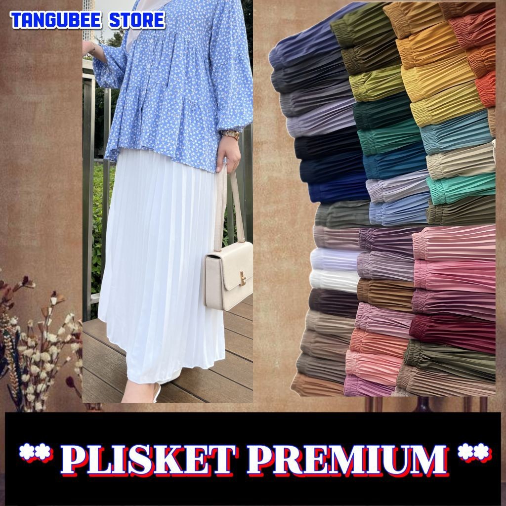 Rok Plisket Putih Mayung / Rok Plisket / Plisket Premium / Rok Prisket / Rok Plisket Premium / Pleat