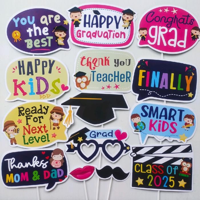PROPS PHOTO BOOTH GRADUATION KIDS TEMA WISUDA ANAK - -, -