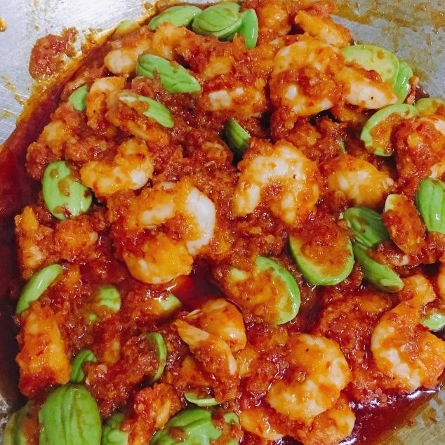 

sambal udang pete balado (300gr)
