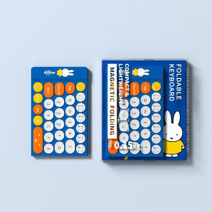 Miffy X MIPOW Mini Folding Keyboard For iPhone Slim Wireless Bluetooth Ipad Keyboard For IOS Foldabl