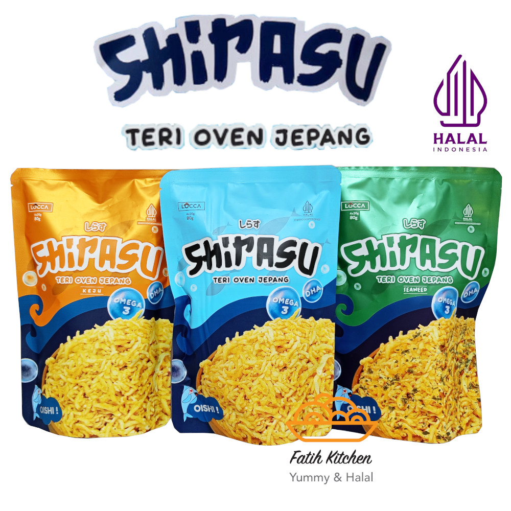 

LOCCA Shirasu Teri Oven Jepang Snack Abon Taburan Rasa Keju, Seaweed, Original Cemilan Crispy