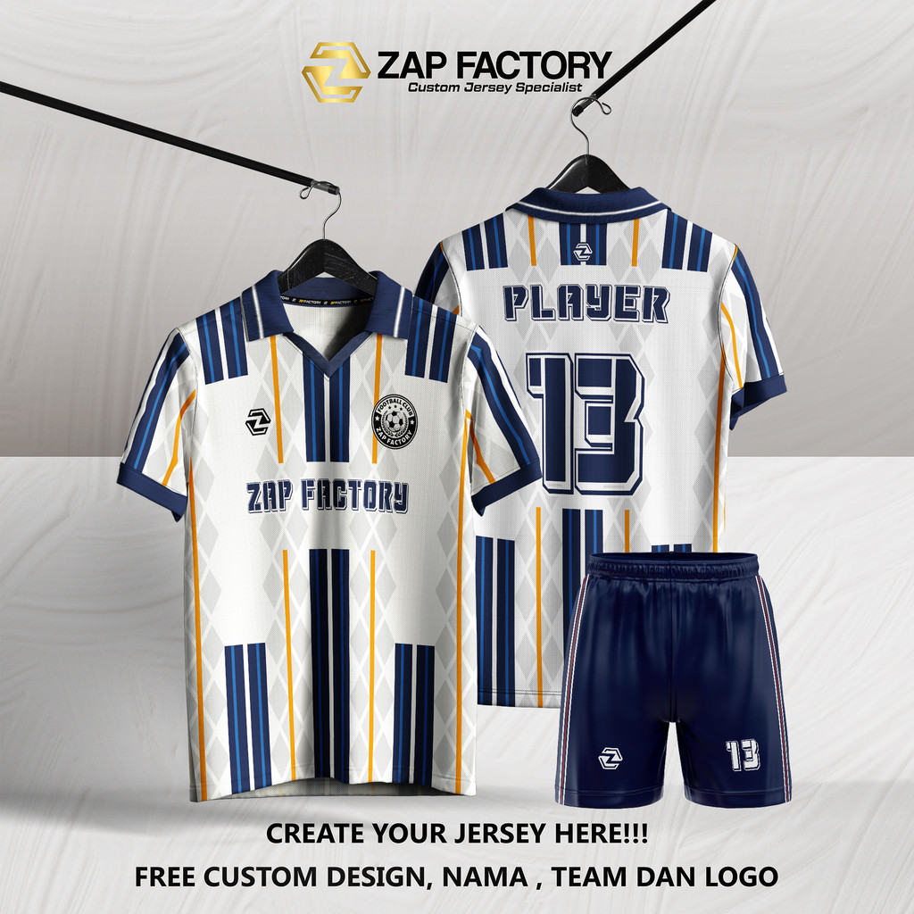 JERSEY VINTAGE / JERSEY SEPAK BOLA / JERSEY FUTSAL / JERSEY CUSTOM -  ZAP VINTAGE 05