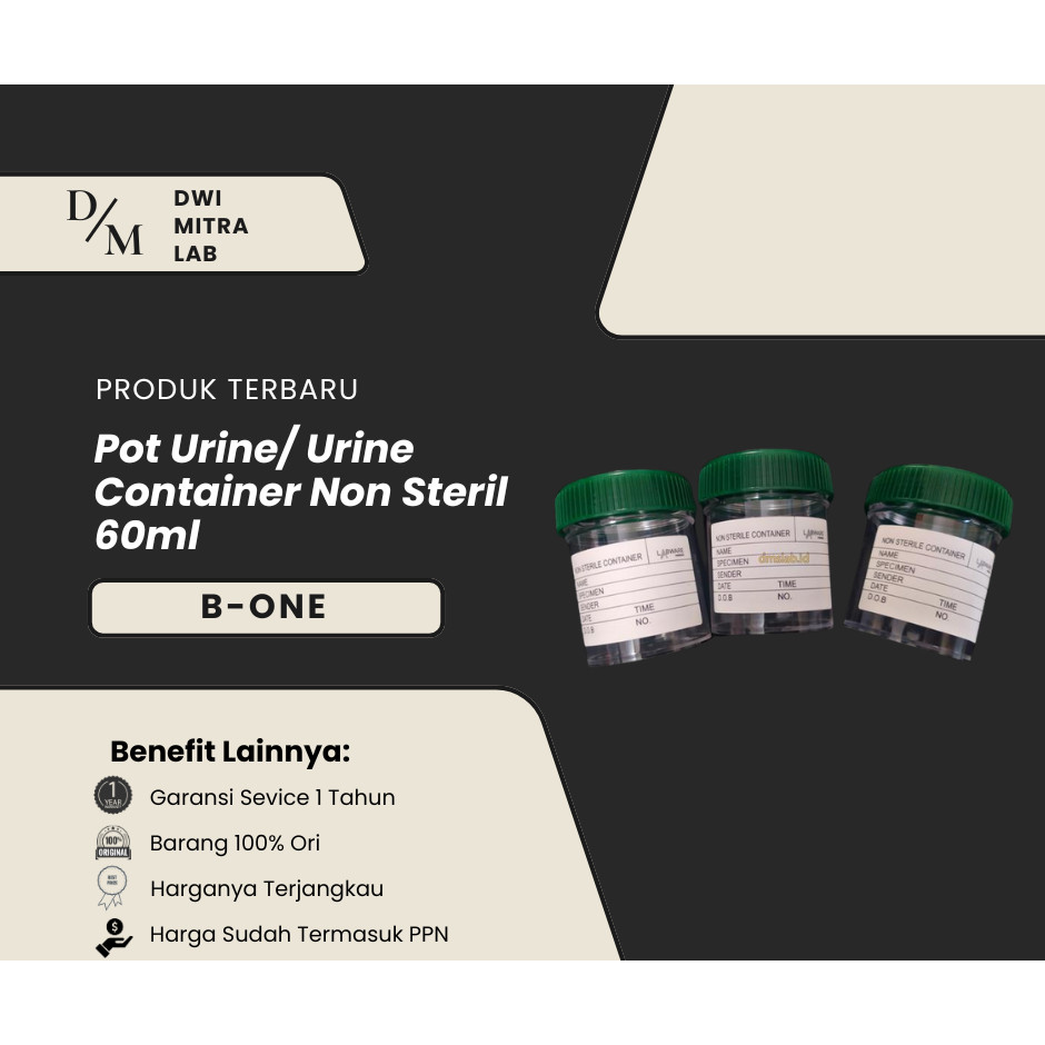 Pot Urine/ Urine Container Non Steril 60ml