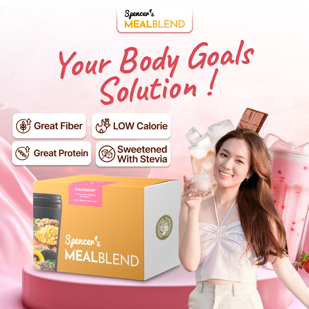 

Spencer's MealBlend - Meal Replacement Dengan Nutrisi Alami Dengan Seimbang Tanpa Gula Tambahan