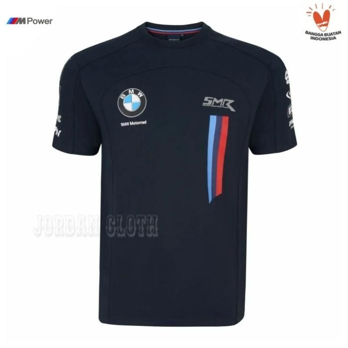 Tshirt Baju Kaos BMW Motorrad World Superbike Team - Hitam, S