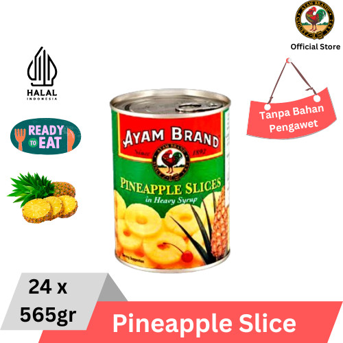 

Ayam Brand - Pineapple Slice Nanas 24 pcs 565gr
