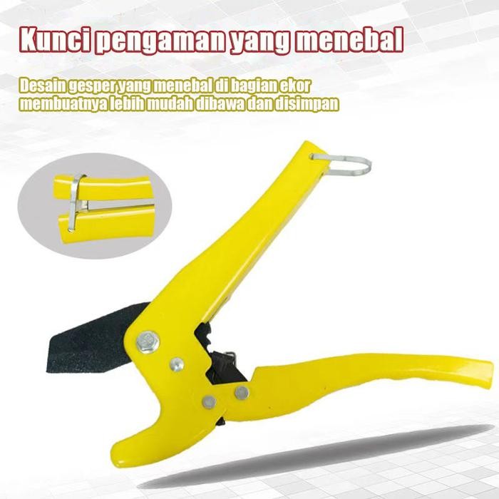 

FUYAON Gunting Pipa PVC Gunting Pemotong Pipa 32mm/42mm - Mesin Pemotong Pipa Aluminium + Alat Pemotong Pipa Baja PPR, PVC, HDPE, PEX Pemotong Pipa 32-42mm - Pemotong pipa 33mm Sale